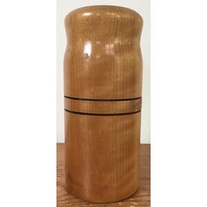 Vtg 70s Oregon Myrtlewood Candlestick Solid Wood Hand Made Souvenir Vase 6"
